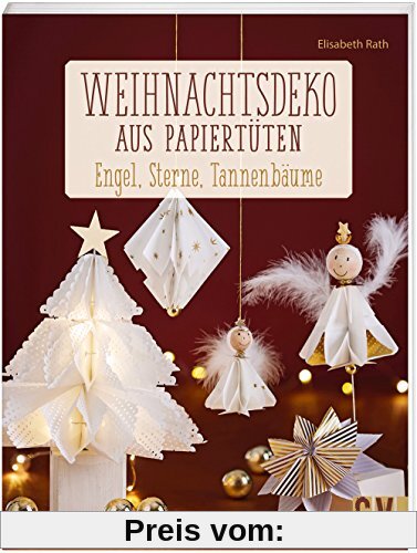 Weihnachtsdeko aus Papiertüten: Engel, Sterne, Tannenbäume