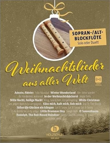 Weihnachtslieder aus aller Welt - Sopran-/Altblockflöte