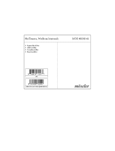 Weihnachtsmusik Alter Meister: 50. 4 Blockflöten (SATB). Stimmensatz. (Corona - Werkreihe für Kammerorchester, Band 50) von Möseler Verlag