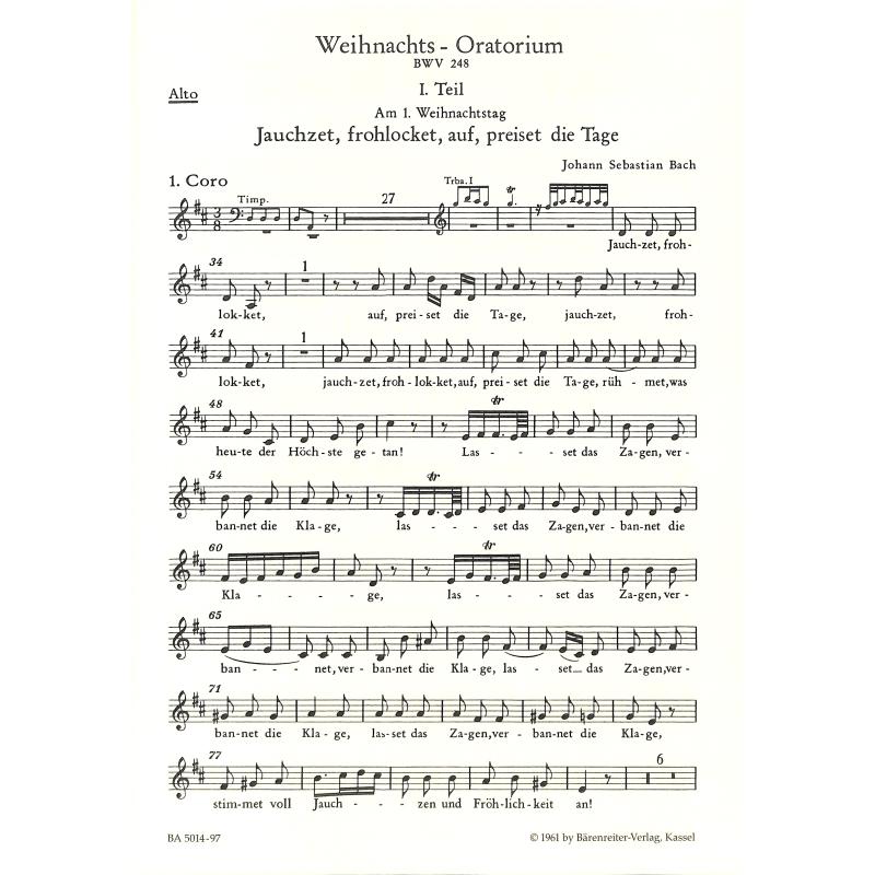Weihnachtsoratorium BWV 248 Weihnachtsoratorium BWV 248