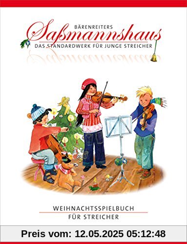 Weihnachtsspielbuch für Streicher -Mit Liedsätzen von Christoph Jähne-. Spielpartitur