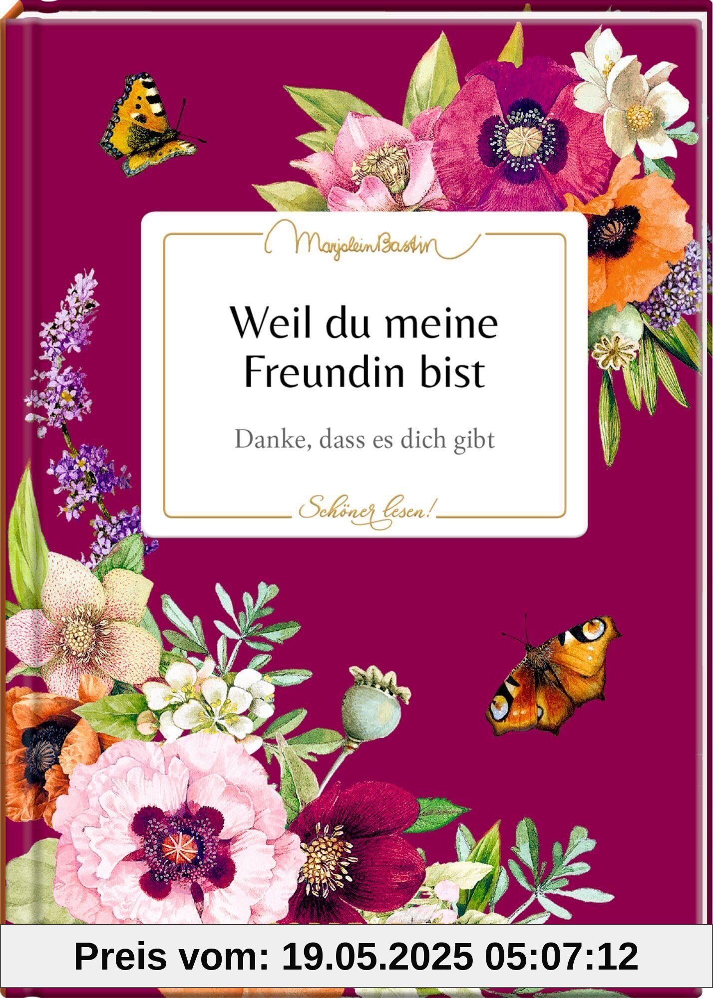 Weil du meine Freundin bist: Danke, dass es dich gibt: Ein hochwertiges Geschenk an einen besonderen Menschen, mit Goldfolie und besonderem Covermaterial (Schöner lesen!, 46, Band 46)