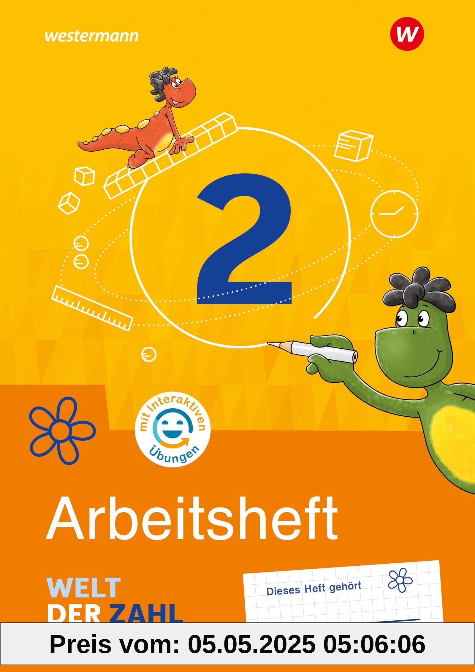 Welt der Zahl - Allgemeine Ausgabe 2021: Arbeitsheft 2 mit Interaktiven Übungen