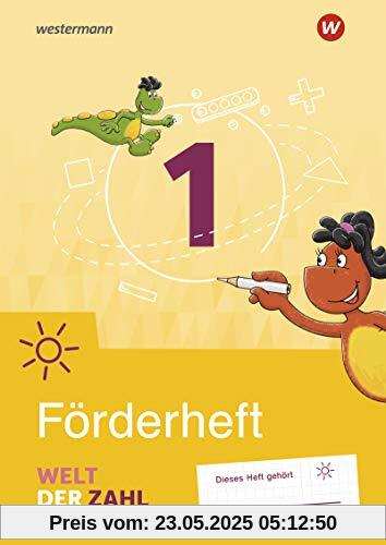 Welt der Zahl - Allgemeine Ausgabe 2021: Förderarbeitsheft 1