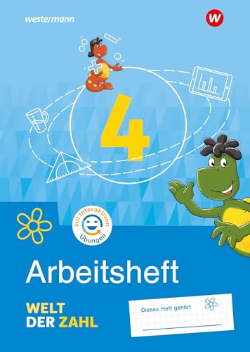 Welt der Zahl - Ausgabe 2022 für Berlin, Brandenburg, Mecklenburg-Vorpommern, Sachsen-Anhalt und Thüringen: Arbeitsheft 4 mit Interaktiven Übungen