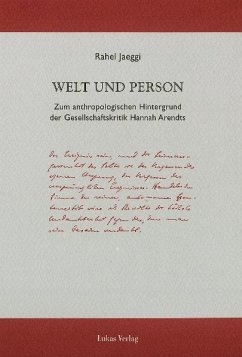 Welt und Person (eBook, PDF) von Lukas Verlag für Kunst- und Geistesgeschichte
