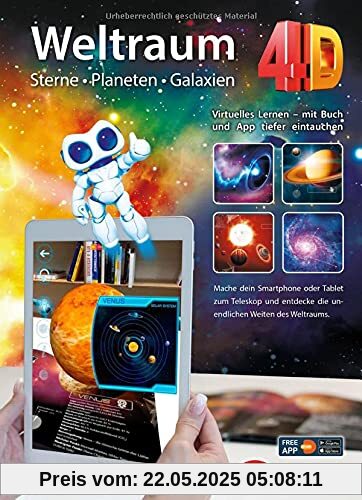 Weltraum 4D - Sterne, Planeten, Galaxien mit APP virtuell durch den Weltall