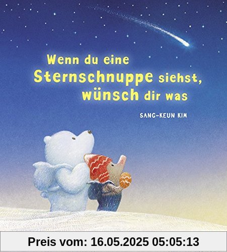 Wenn du eine Sternschnuppe siehst, wünsch dir was: Vierfarbiges Bilderbuch