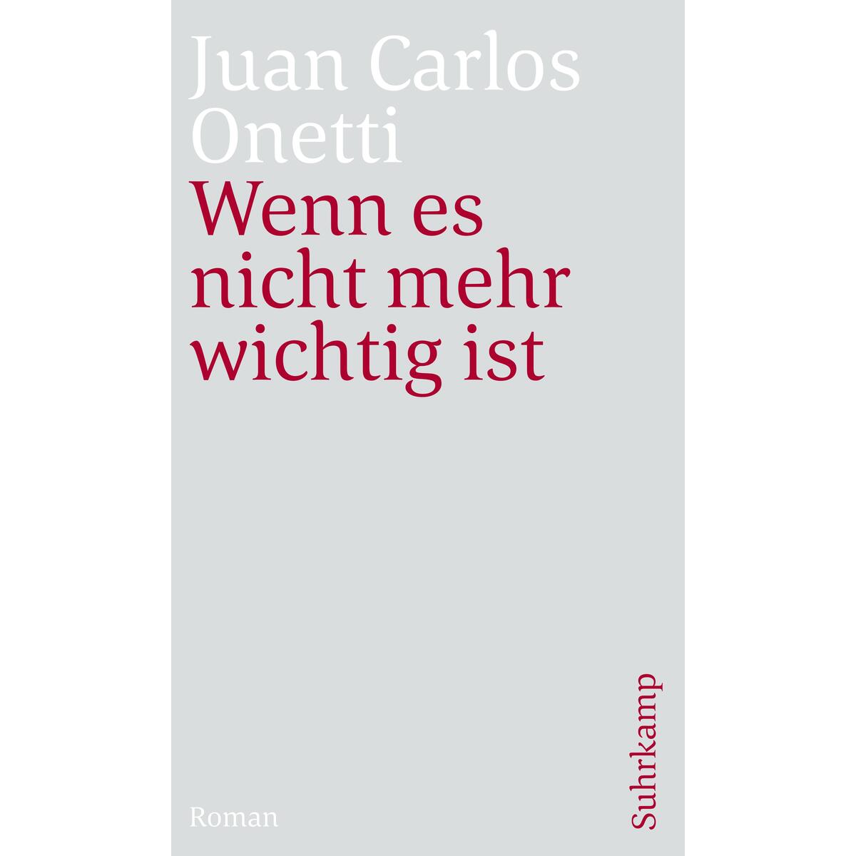 Wenn es nicht mehr wichtig ist Wenn es nicht mehr wichtig ist von Suhrkamp Verlag