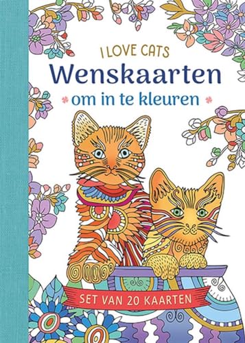 Wenskaarten om in te kleuren - I love cats von Zuidnederlandse Uitgeverij (ZNU)