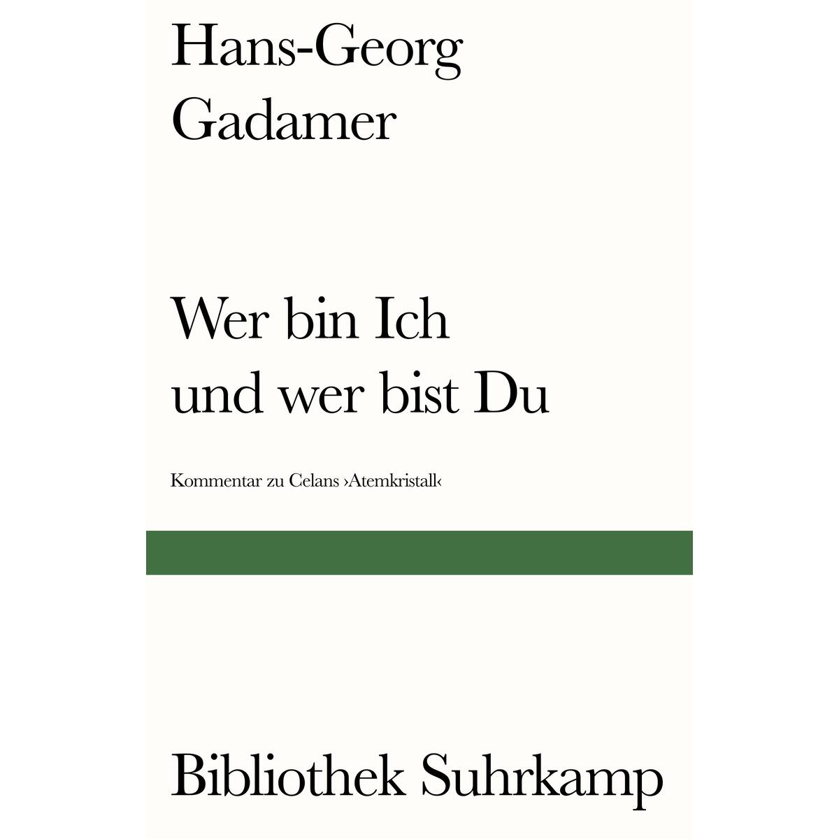 Wer bin Ich und wer bist Du? von Suhrkamp Verlag AG