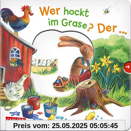 Wer hockt im Grase? Der ... Osterhase! Wer hockt im Grase? Der ... Osterhase!