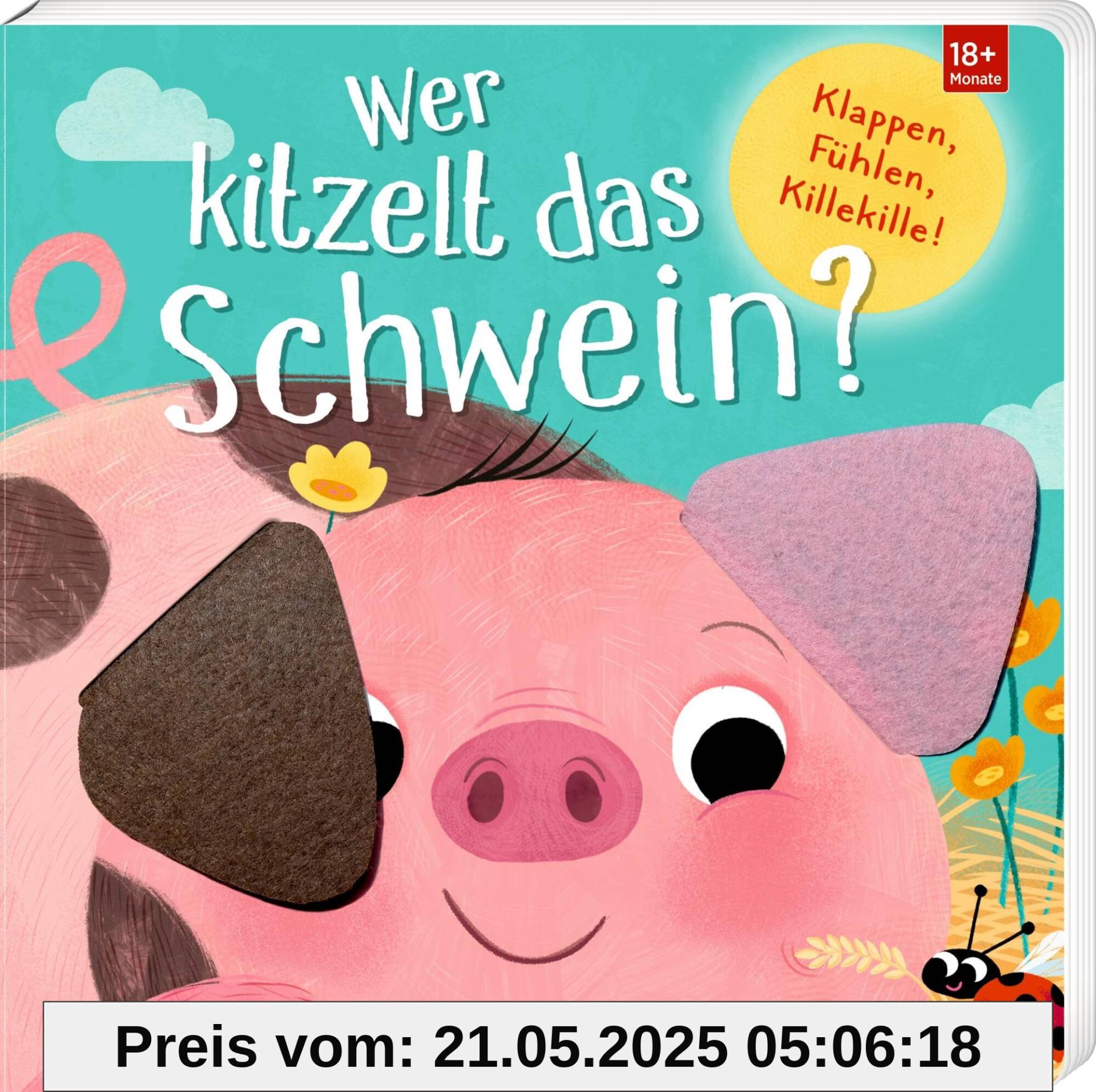 Wer kitzelt das Schwein?: Klappen, Fühlen, Killekille!: erster Ratespaß mit Klappen, Gucklöchern und Fühlelementen, ab 18 Monate (Fühlen und die Welt begreifen)