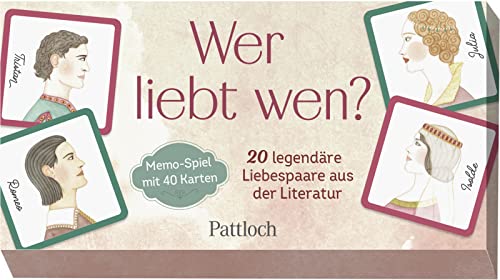 Wer liebt Wen?: 20 legendäre Liebespaare der Weltliteratur - Memo-Spiel mit 40 Karten