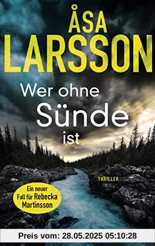 Wer ohne Sünde ist: Thriller. Der neue Thriller der Bestsellerautorin – ausgezeichnet als bester schwedischer Krimi des Jahres (Ein Fall für Rebecka Martinsson, Band 6)