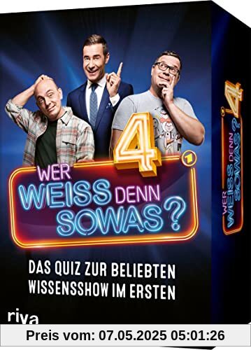 Wer weiß denn sowas? 4 – Das Quiz zur beliebten Wissensshow im Ersten: Trainiere dein Allgemeinwissen mit neuen Fragen aus der Show. Das perfekte Geschenk für alle Quiz-Fans Wer weiß denn sowas? 4 – Das Quiz zur beliebten Wissensshow im Ersten: Trainiere dein Allgemeinwissen mit neuen Fragen aus der Show. Das perfekte Geschenk für alle Quiz-Fans