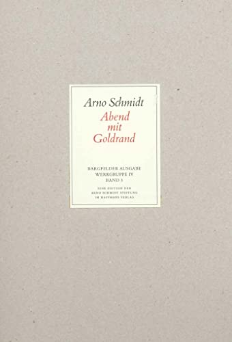 Werke, Bargfelder Ausgabe, Werkgr.4, 4 Bde. Ln, Bd.3, Abend mit Goldrand