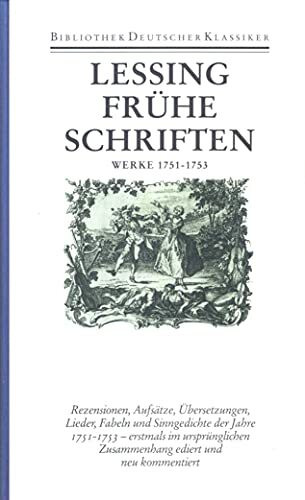 Werke und Briefe. 12 in 14 Bänden: Band 2: Werke 1751-1753 Werke und Briefe. 12 in 14 Bänden: Band 2: Werke 1751-1753