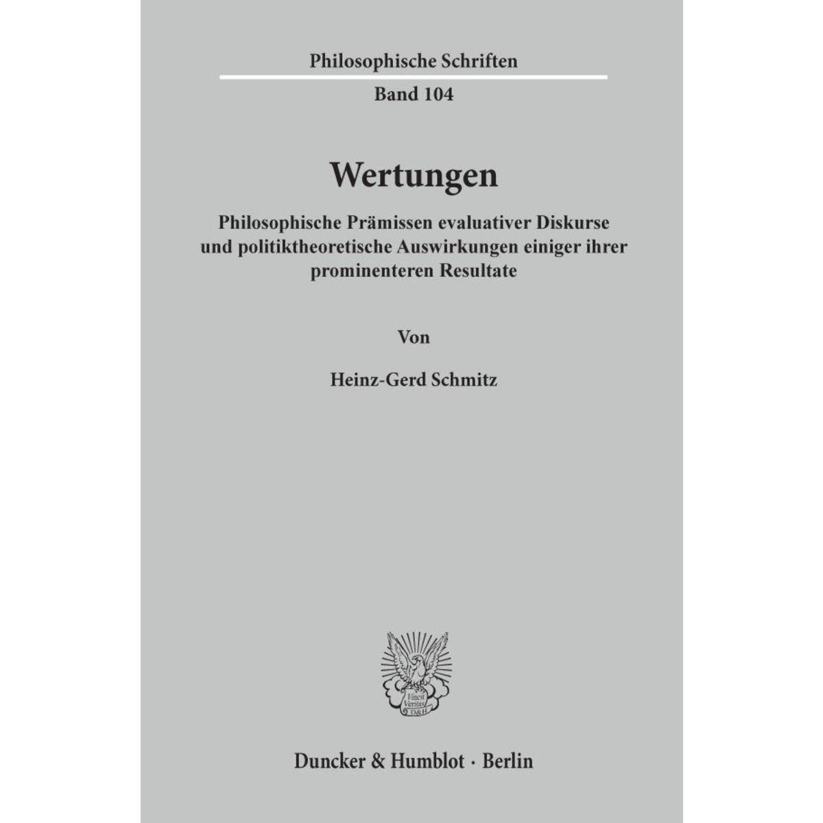 Wertungen Wertungen von Duncker & Humblot GmbH