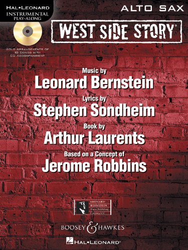 West Side Story Play-Along: Solo arrangements of 10 songs with online audio. Alt-Saxophon. (Instrumental Play-along)
