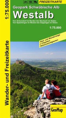 Westalb Geopark Schwäbische Alb Rad- und Freizeitkarte von GeoMap
