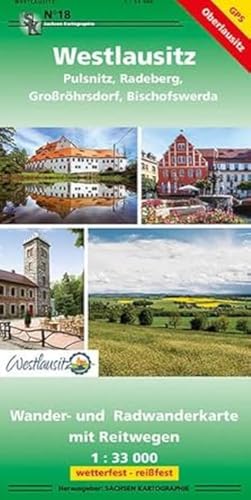 Westlausitz: Wander- und Radwanderkarte mit Reitwegen 1:33 000 GPS-fähig wetterfest, reißfest Westlausitz: Wander- und Radwanderkarte mit Reitwegen 1:33 000 GPS-fähig wetterfest, reißfest