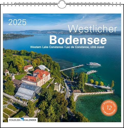 Westlicher Bodensee 2025: Postkarten-Tischkalender von Stadler Kalender