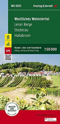 Westliches Weinviertel, Wander-, Rad- und Freizeitkarte 1:50.000, freytag & berndt, WK 0015: Leiser Berge - Stockerau - Hollabrunn, mit Infoguide, GPX ... (freytag & berndt Wander-Rad-Freizeitkarten)