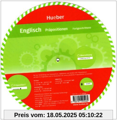 Wheels. Englisch Präpositionen. Anfänger und Fortgeschrittene. Sprachdrehscheibe