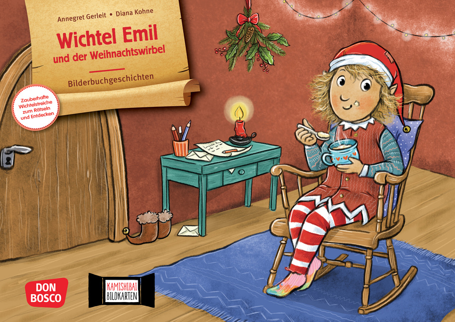 Wichtel Emil und der Weihnachtswirbel. Kamishibai Bildkartenset Wichtel Emil und der Weihnachtswirbel. Kamishibai Bildkartenset von Don Bosco Medien