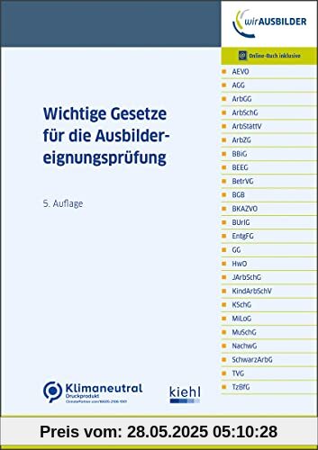 Wichtige Gesetze für die Ausbildereignungsprüfung