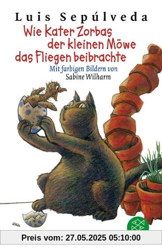 Wie Kater Zorbas der kleinen Möwe das Fliegen beibrachte: Mit farbigen Bildern von Sabine Wilharm Wie Kater Zorbas der kleinen Möwe das Fliegen beibrachte: Mit farbigen Bildern von Sabine Wilharm