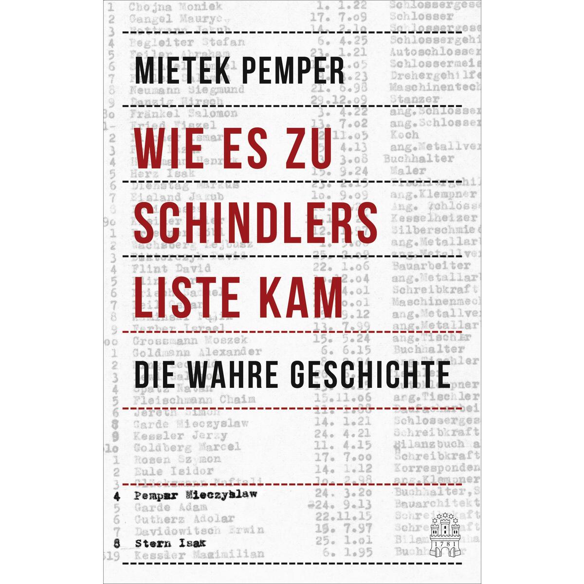 Wie es zu Schindlers Liste kam von Hoffmann und Campe Verlag