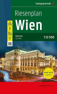 Wien, Riesenplan, Stadtatlas 1:12.500, freytag & berndt von Freytag-Berndt u. Artaria
