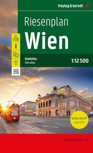 Wien, Riesenplan, Städteatlas 1:12.500, freytag & berndt: Spiralbindung, Extra Große Schrift (freytag & berndt Stadtpläne) von Freytag-Berndt und ARTARIA