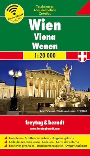 Wien, Taschenatlas 1:20.000, 15/13 Box (freytag & berndt Stadtpläne)