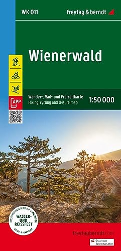 Wienerwald, Wander-, Rad- und Freizeitkarte 1:50.000, freytag & berndt, WK 011: Mit APP, wasserfest und reißfest (freytag & berndt Wander-Rad-Freizeitkarten, Band 11) von Freytag-Berndt und ARTARIA