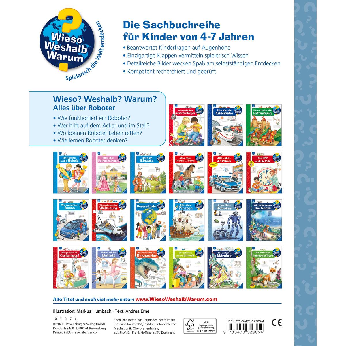 Wieso? Weshalb? Warum?, Band 47: Alles über Roboter von Ravensburger Verlag