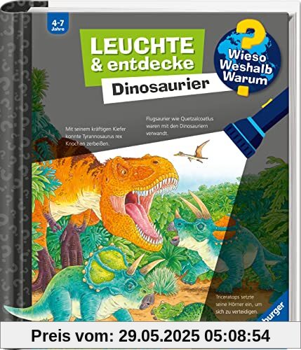 Wieso? Weshalb? Warum? Leuchte und entdecke: Dinosaurier (Taschenlampen-Buch mit Folien und Klappen) (Wieso? Weshalb? Warum? Leuchte & entdecke)