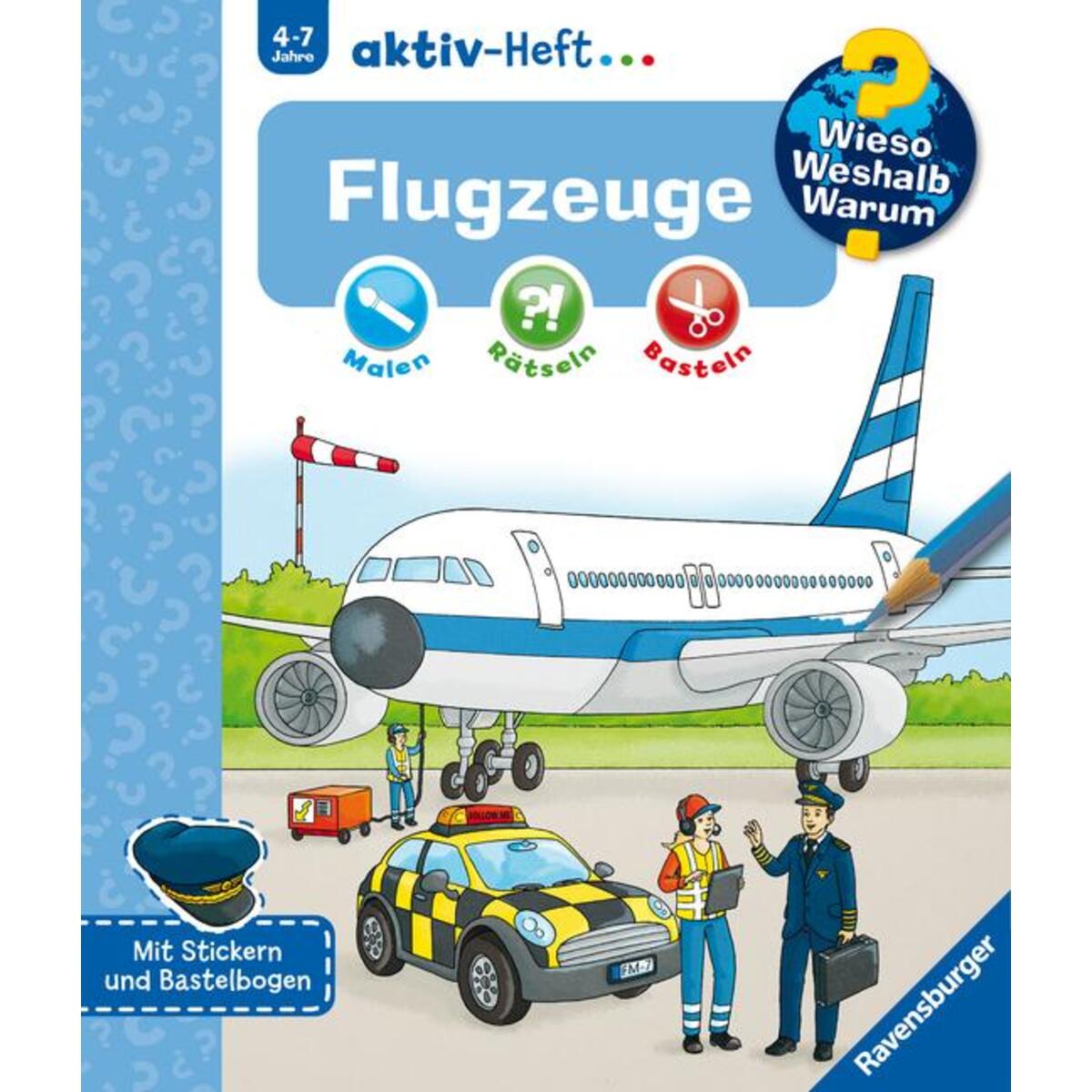 Wieso? Weshalb? Warum? aktiv-Heft: Flugzeuge von Ravensburger Verlag