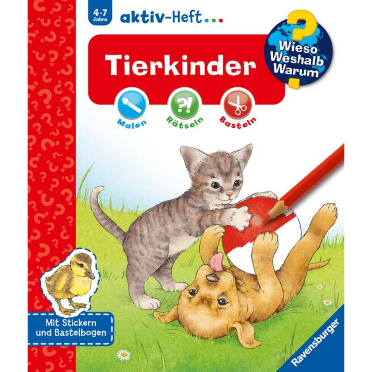 Wieso? Weshalb? Warum? aktiv-Heft: Tierkinder von Ravensburger Verlag