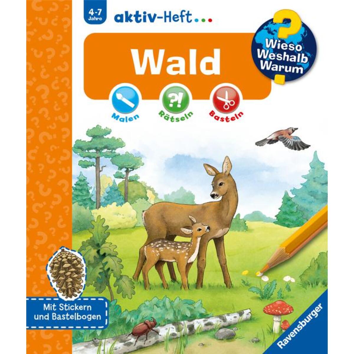 Wieso? Weshalb? Warum? aktiv-Heft: Wald von Ravensburger Verlag