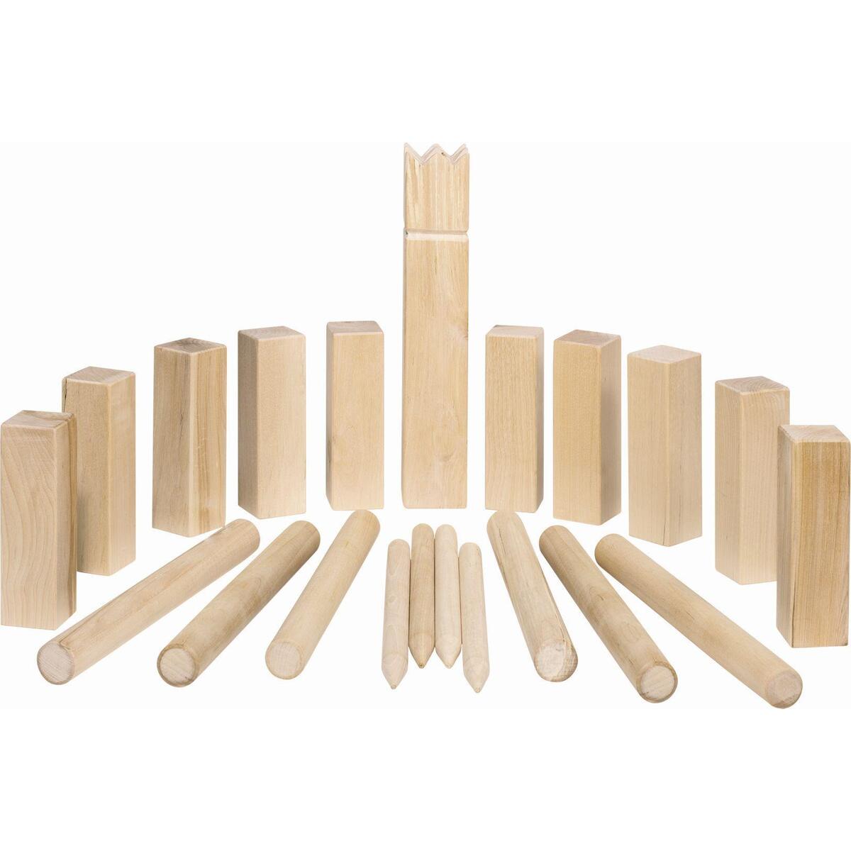 Wikingerspiel Kubb, mittlere Größe, im Baumwollbeutel von Gollnest & Kiesel GmbH &