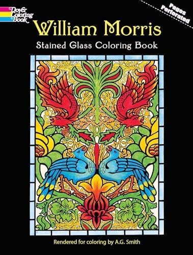 William Morris Stained Glass Coloring Book (Dover Design Coloring Books)