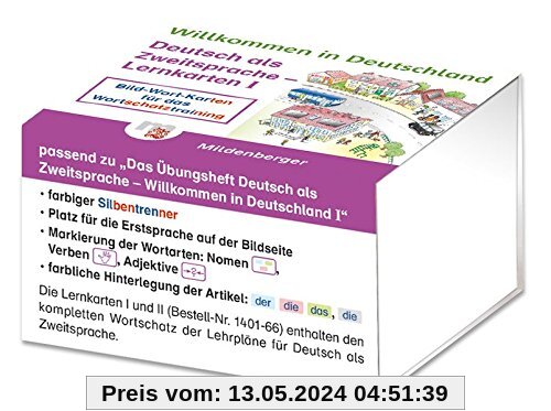 Willkommen in Deutschland - Deutsch als Zweitsprache - Lernkarten I: Bild-Wort-Karten für das Wortschatztraining