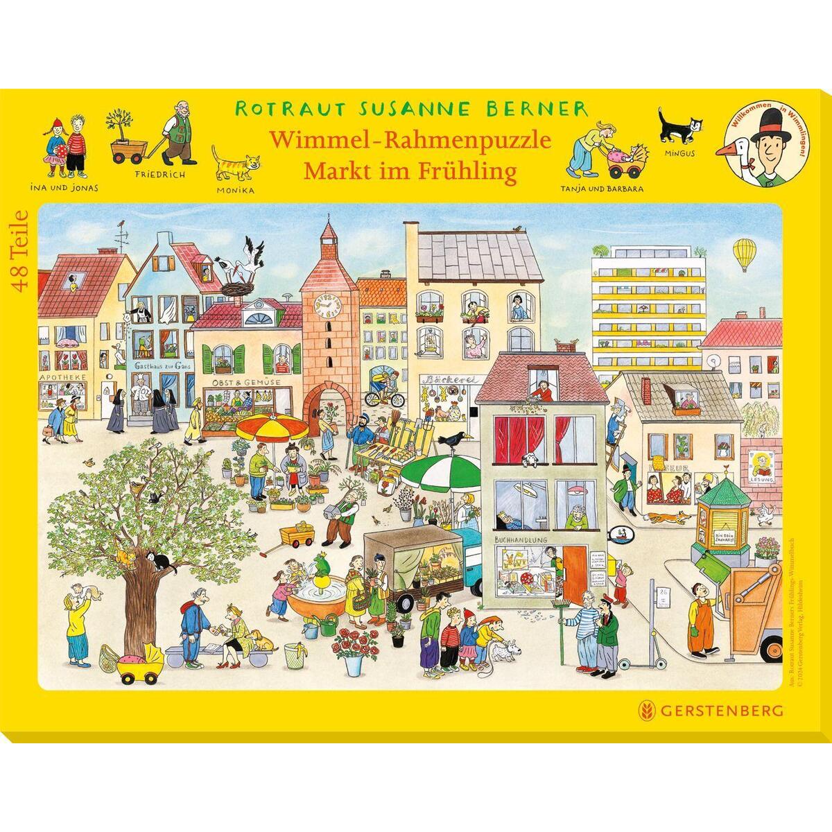 Wimmel-Rahmenpuzzle Frühling Motiv Markt Wimmel-Rahmenpuzzle Frühling Motiv Markt von Gerstenberg Verlag