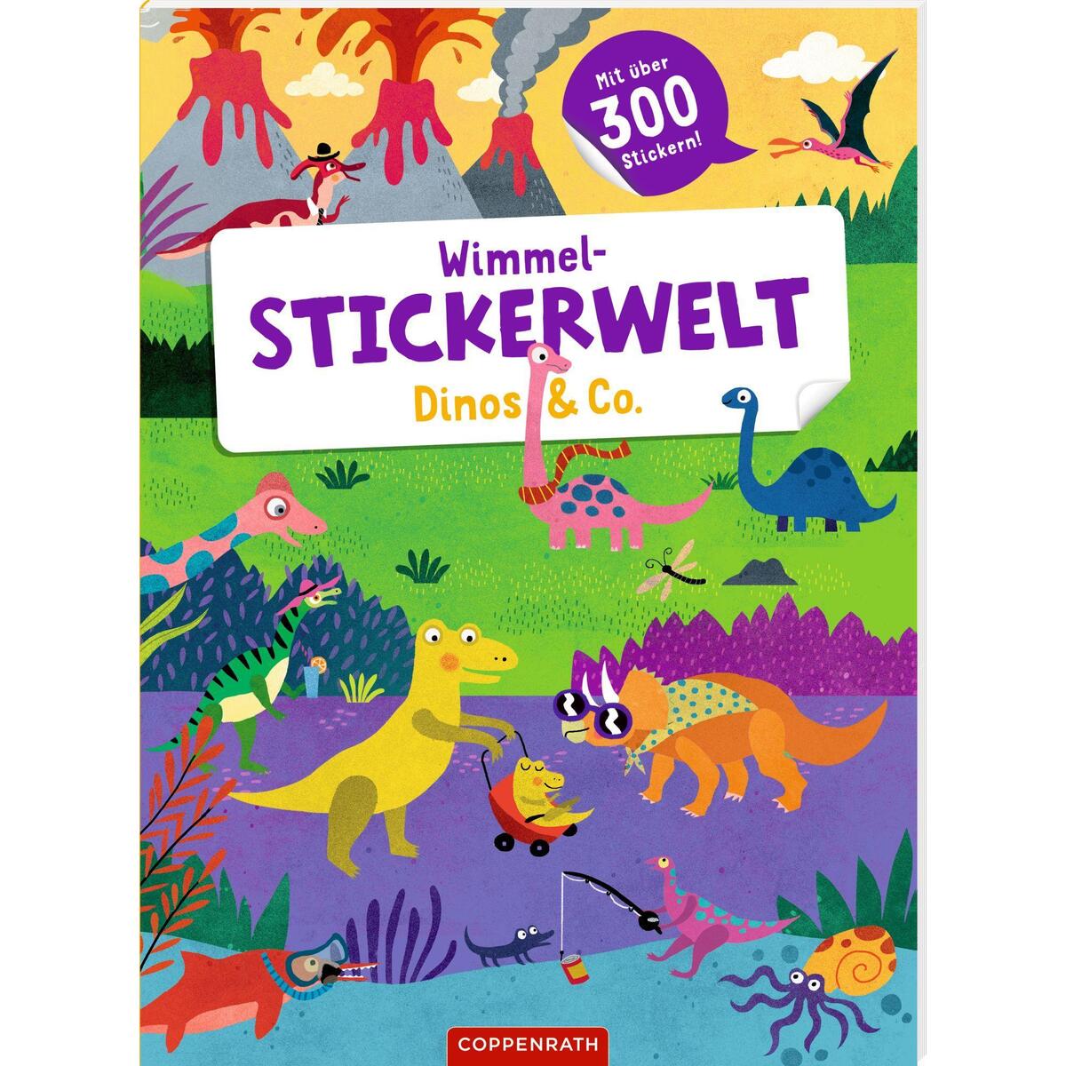 Wimmel-Stickerwelt - Dinos & Co. von Coppenrath