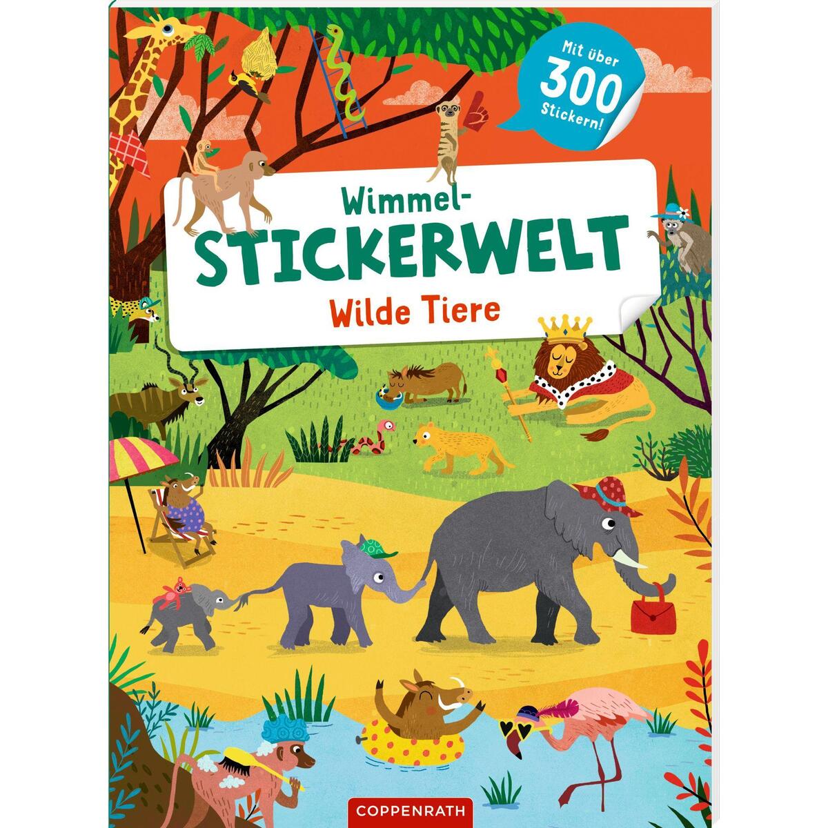 Wimmel-Stickerwelt - Wilde Tiere von Coppenrath