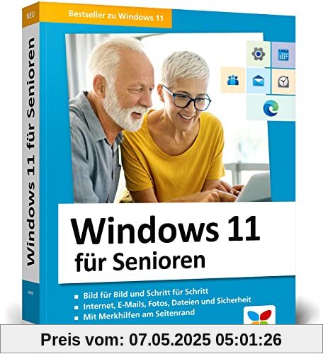 Windows 11 für Senioren: Der Lernkurs für Späteinsteiger – Großdruck, viele Merkhilfen, komplett in Farbe Windows 11 für Senioren: Der Lernkurs für Späteinsteiger – Großdruck, viele Merkhilfen, komplett in Farbe