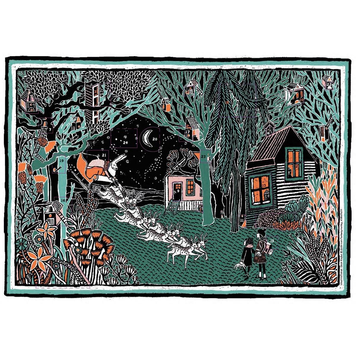 Winternacht im Wald Adventskalender von Gerstenberg Verlag